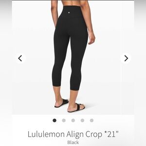 Lululemon Align High Rise Crop